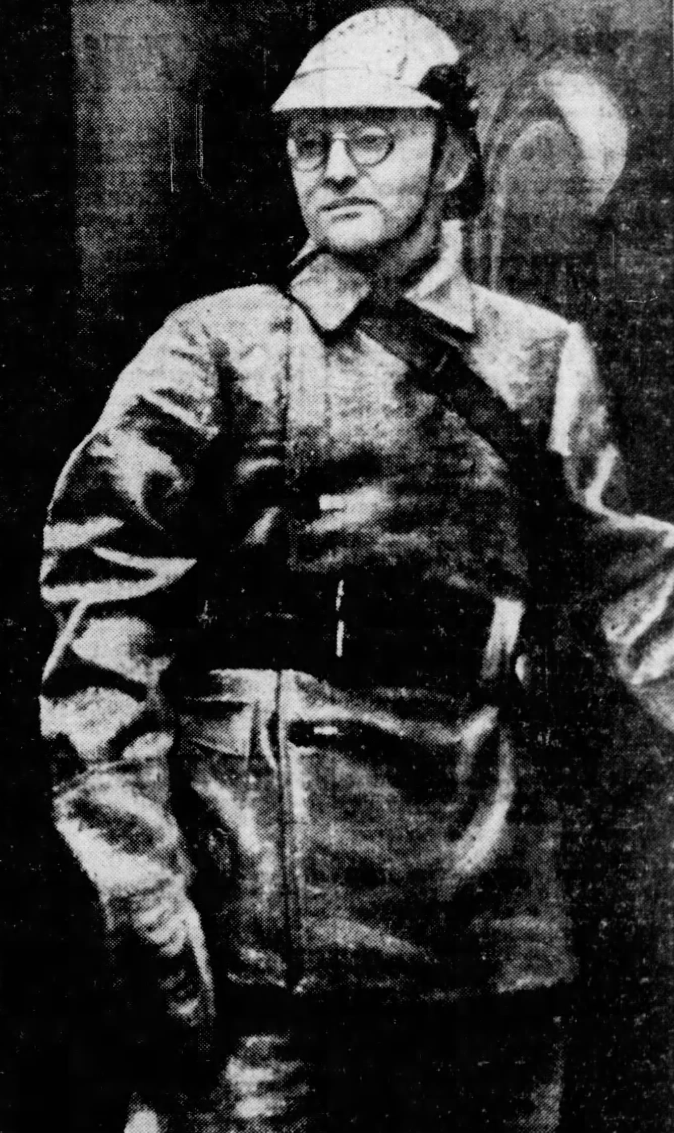 Dmitri Shostakovich in Feuerwehruniform während der Belagerung Leningrads